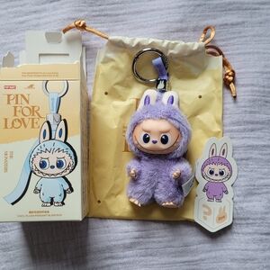 Pop Mart - The Monsters Pin for Love Labubu " & " Purple - Open Box